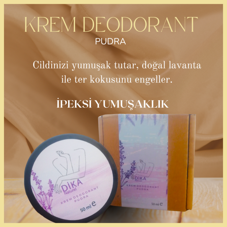 Dika Naturel Krem Deodorant Pudra 50 ml