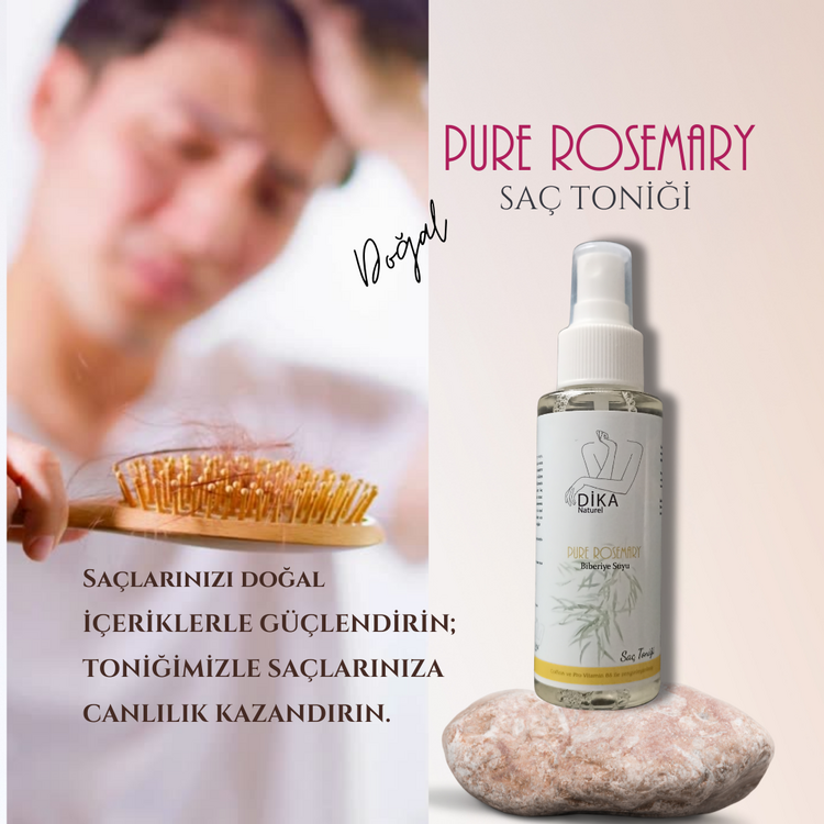 Dika Naturel Pure Rosemary %100 Doğal Saf Biberiye Suyu Saç Toniği 100 ml