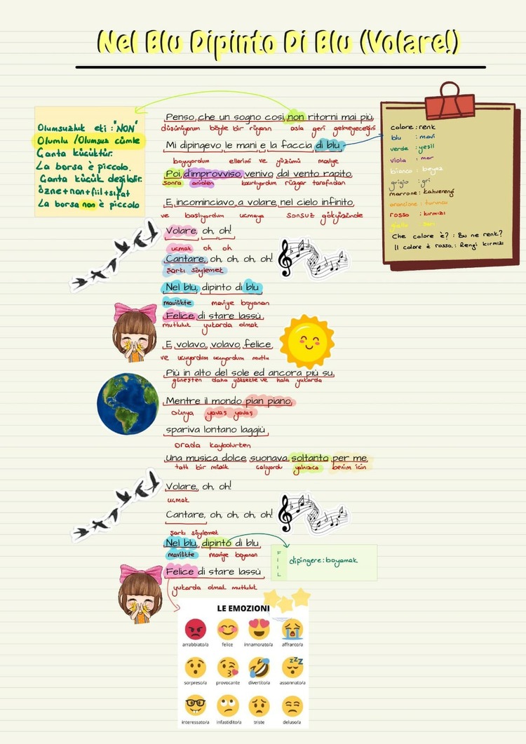 30 İTALYANCA ŞARKIYLA B1 SEVİYESİNE GEÇ!