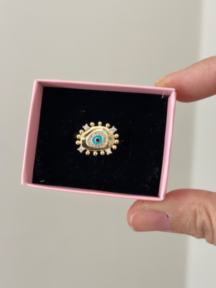 Vip 14K Göz Detay Yüzük