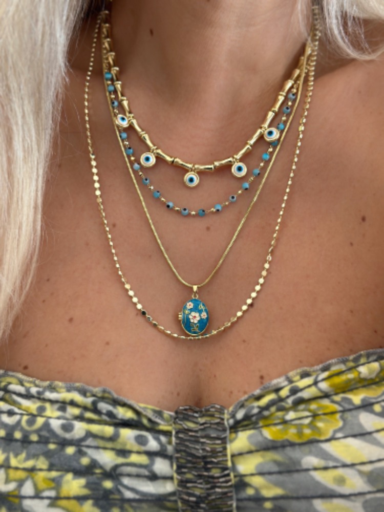 Vip 14K Arpa Kolye 60cm