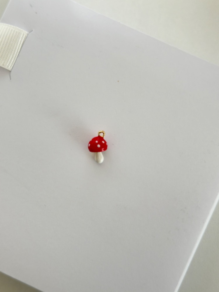 Altın Kaplama Mantar Charm