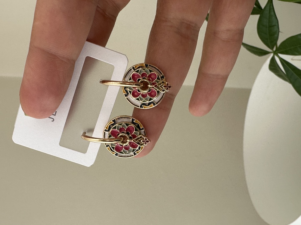 Özel Seri Charmlı Küpe (Pembe)