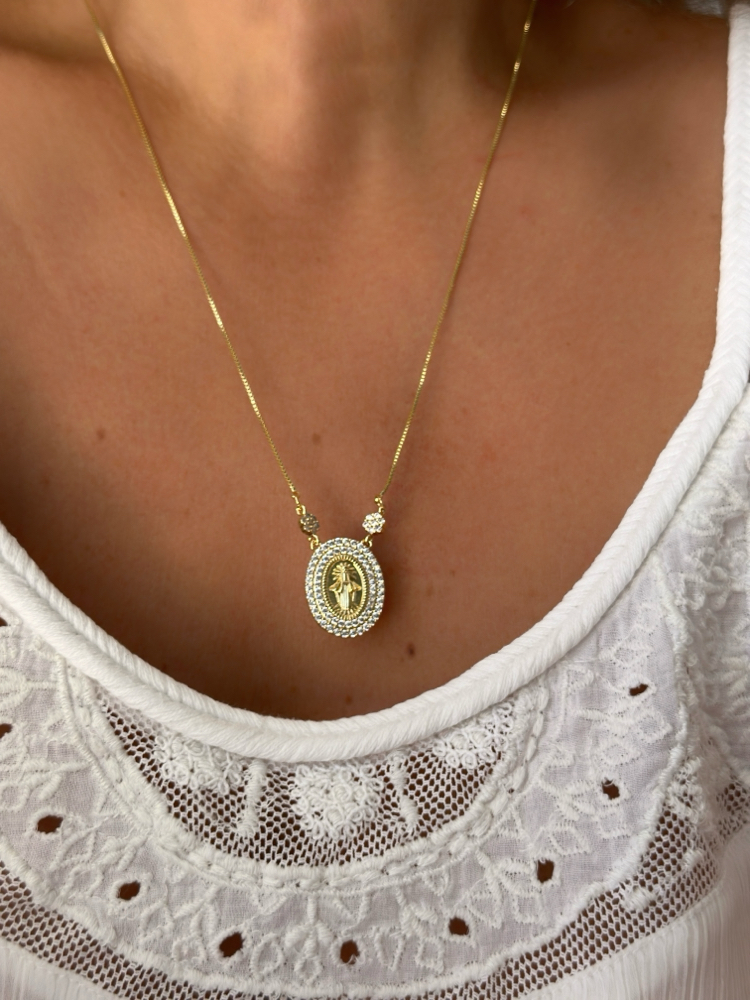 Vip 14K Pullu Çift Zincirli Kolye Set