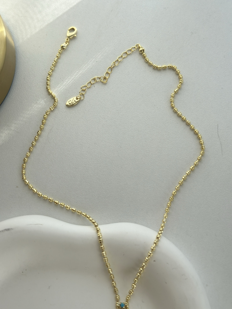 Vip 14K Zirkon Taşlı Üç Zincirli Kolye