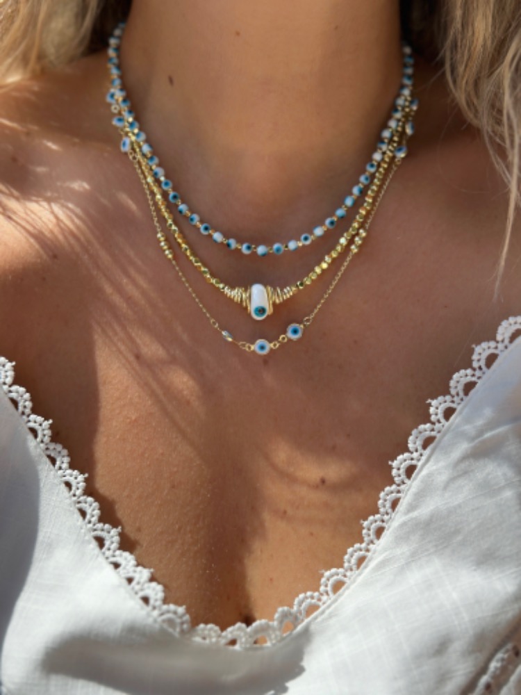 Altın Kaplama 14K Kolye Set