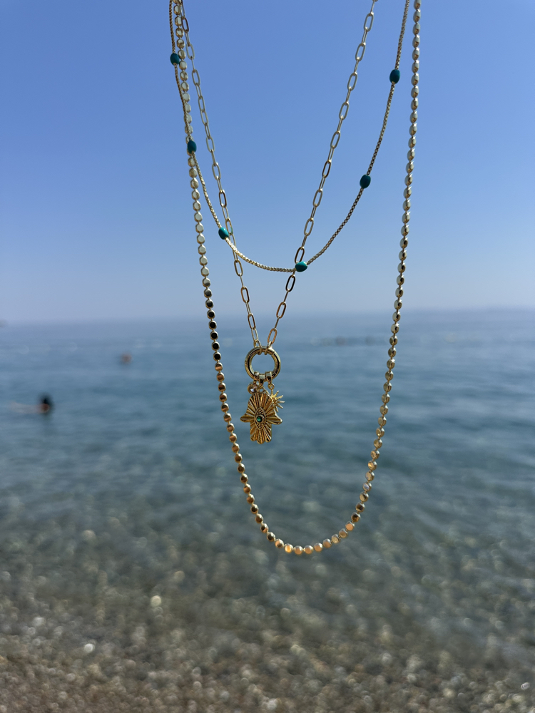 Altın Kaplama 14K Rabia Ana Eli Set