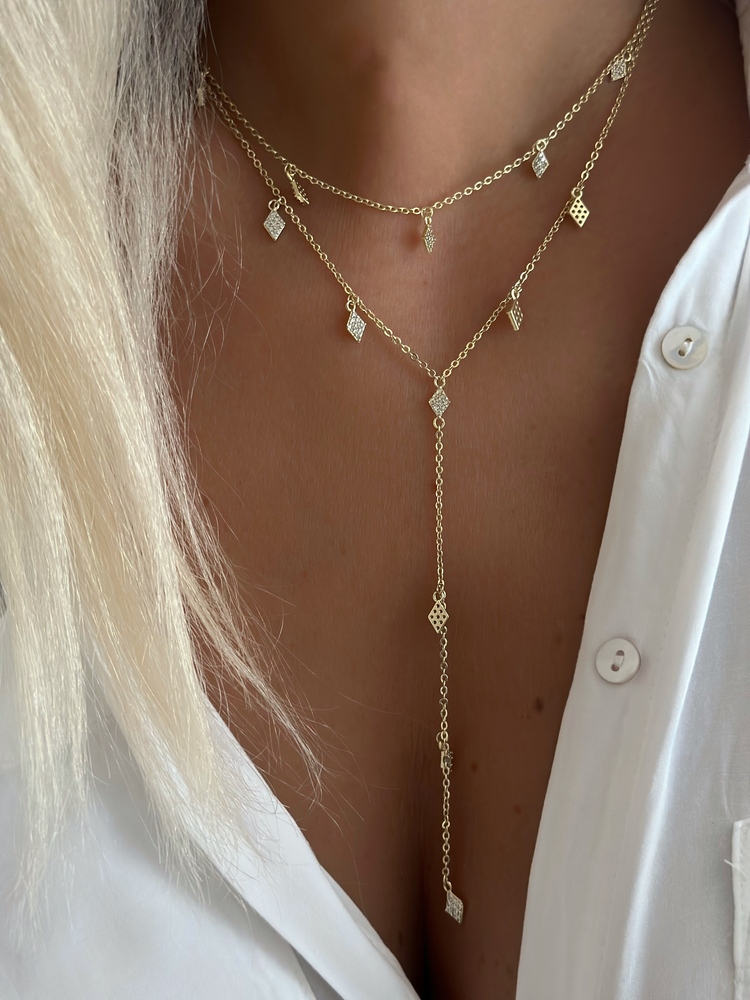 Özel Seri 14K İkili Kolye (Gold-Silver)