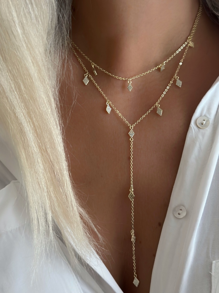 Özel Seri 14K İkili Kolye (Gold-Silver)