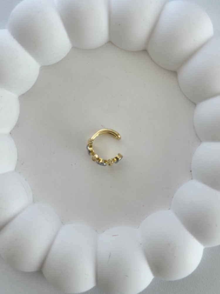 Vip 14K Zirkon Taşlı Kıkırdak Küpe