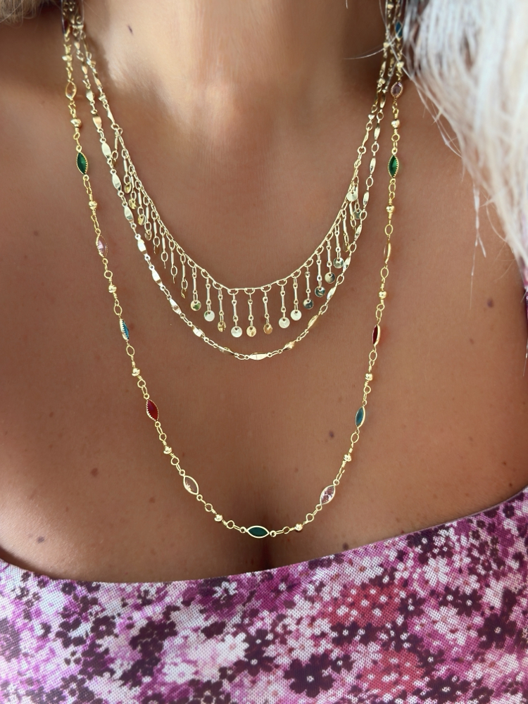 Vip 14K Puz Detaylı Kolye Set
