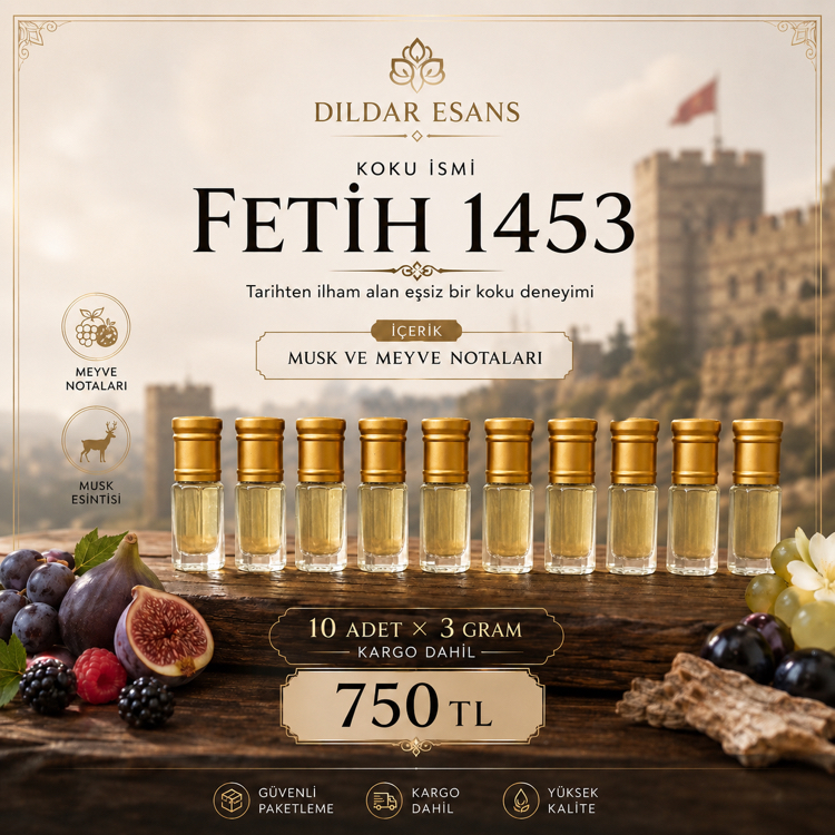 10 adet 3 gram Fetih 1453 Esans 