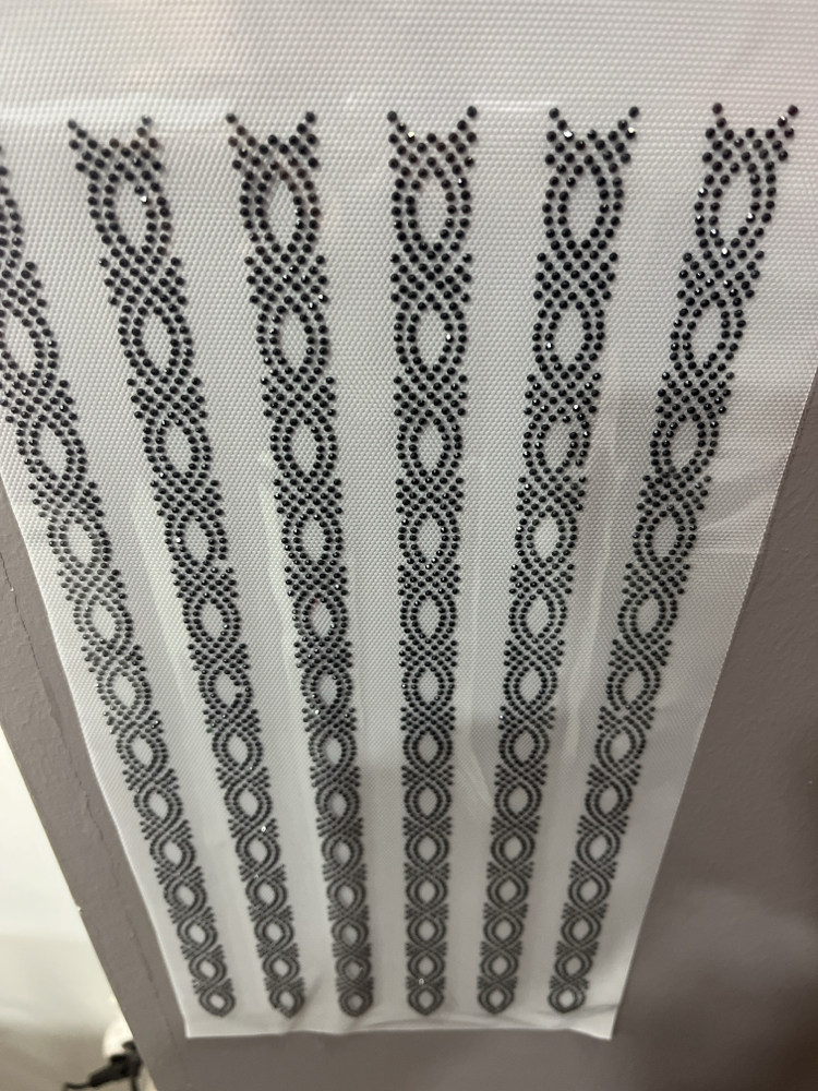 Siyah 6 sıra 35 cm uznluk