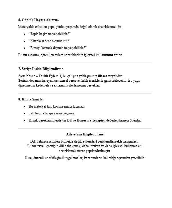 Aynı Nesne Farklı Eylem - 1