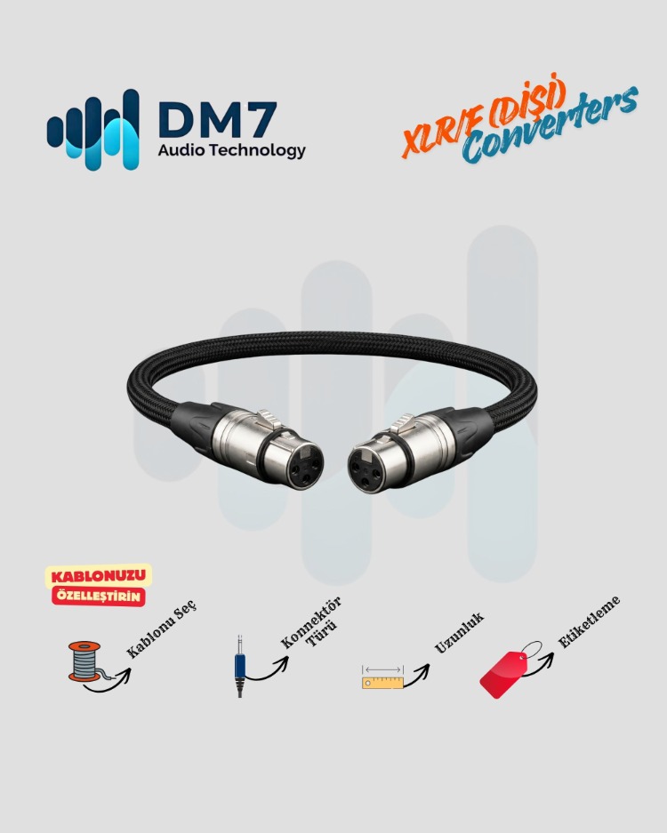 XLR/F (Dişi) Dönüştürücüler