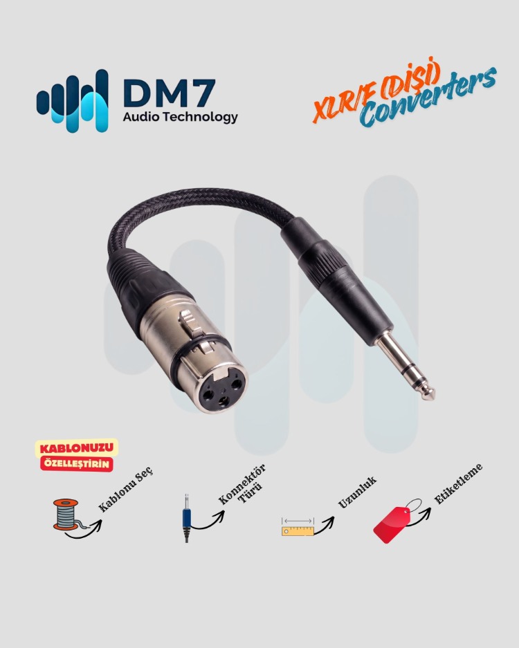 XLR/F (Dişi) Dönüştürücüler