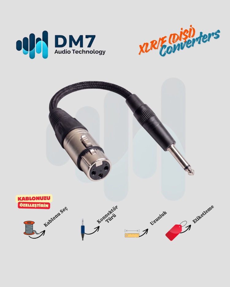 XLR/F (Dişi) Dönüştürücüler