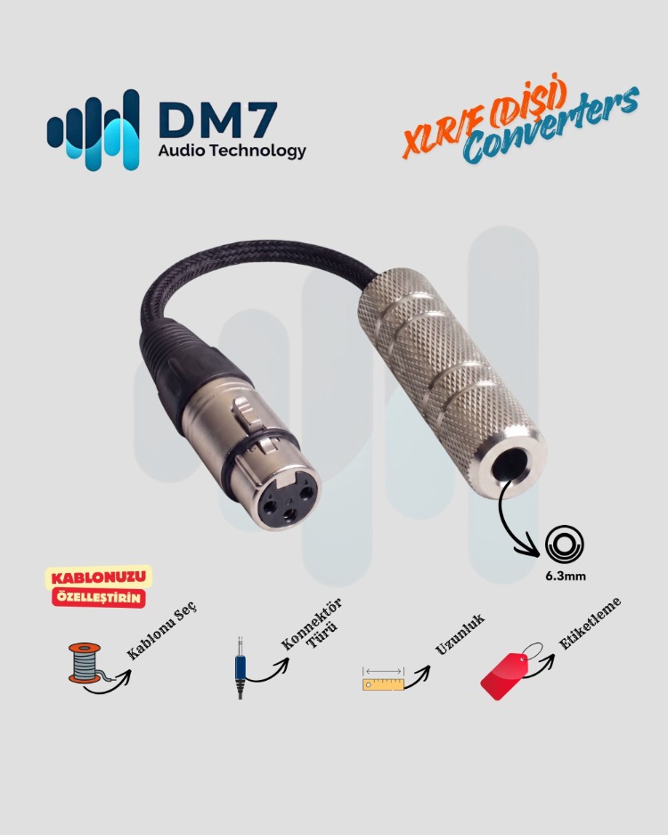 XLR/F (Dişi) Dönüştürücüler