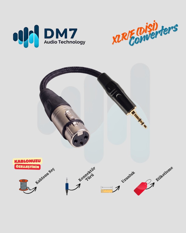 XLR/F (Dişi) Dönüştürücüler