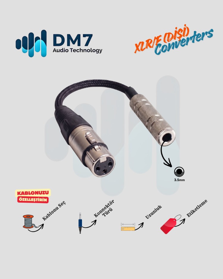 XLR/F (Dişi) Dönüştürücüler
