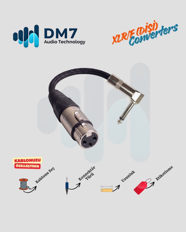 XLR/F (Dişi) Dönüştürücüler