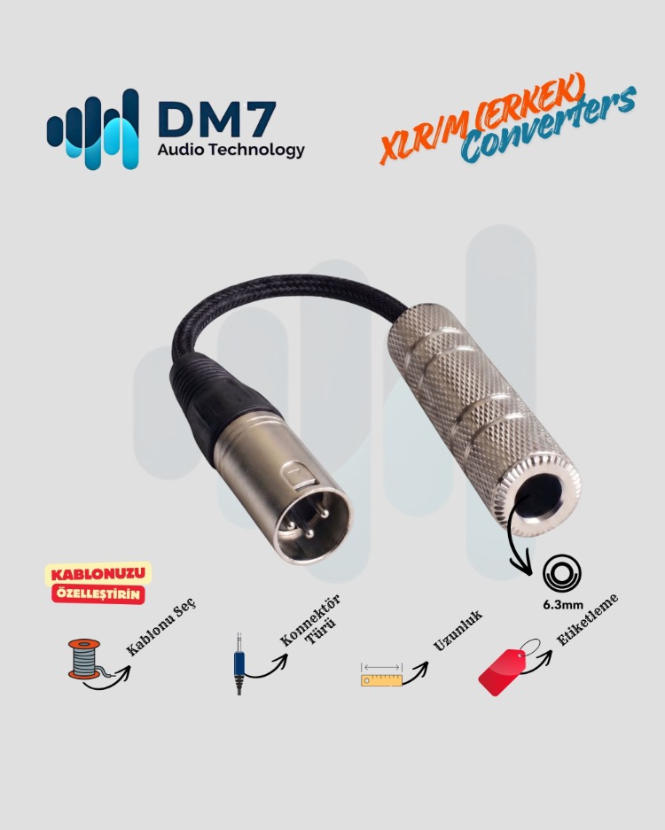 XLR/M (Erkek) Dönüştürücüler