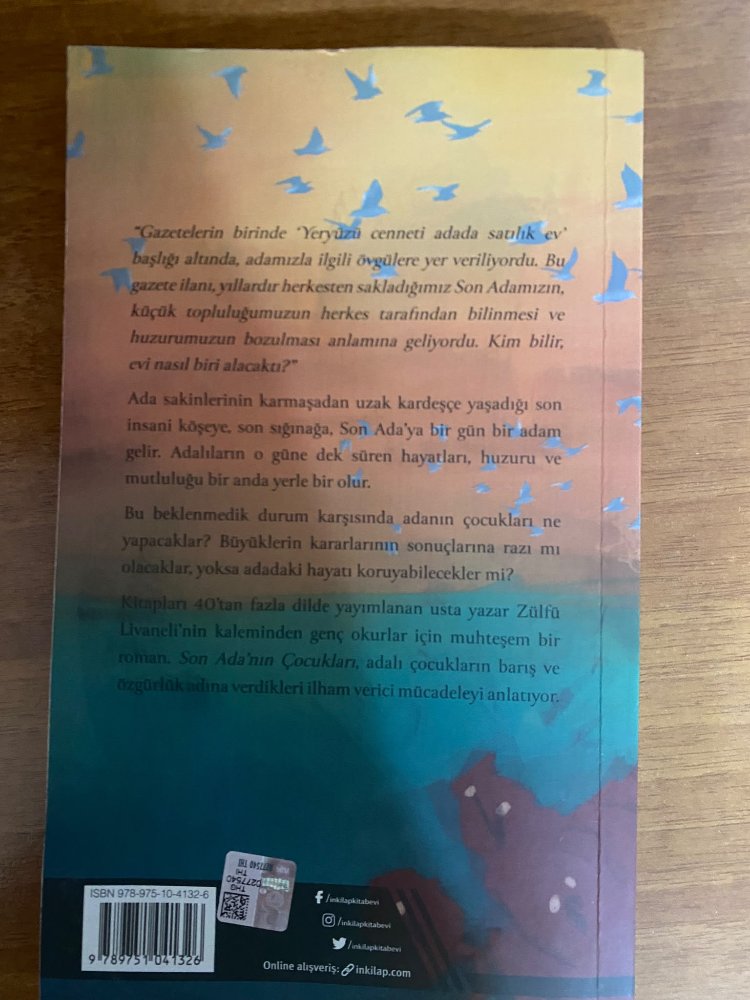 Ömer Zülfü Livaneli son adanın çocukları 
