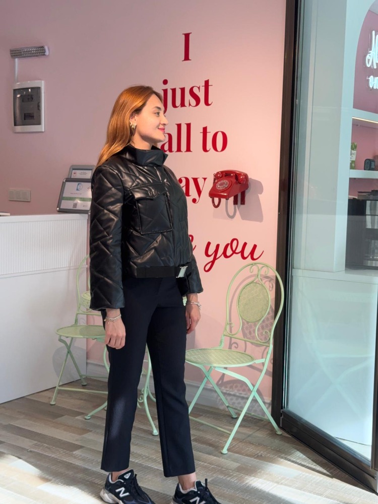 KASHA CEP VE KEMER DETAYLI SUNİ DERİ ŞİŞME MONT