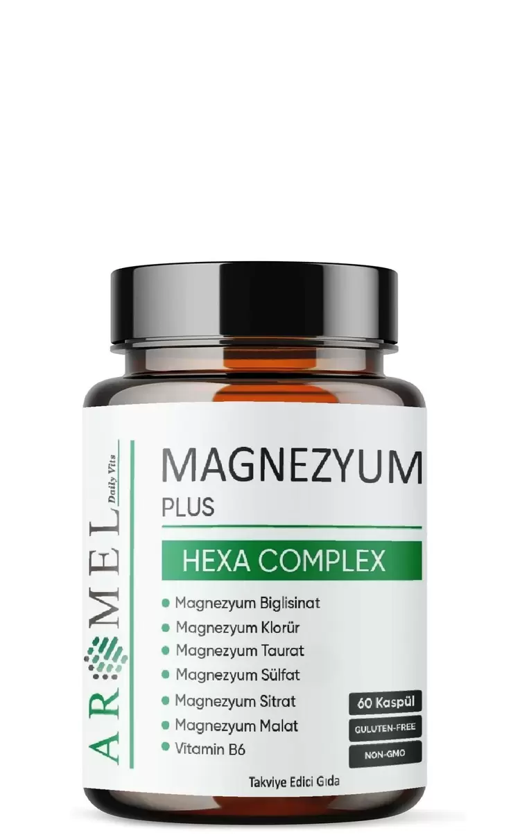 Aromel Magnezyum Plus, Hexa Complex | 60 Kapsül |