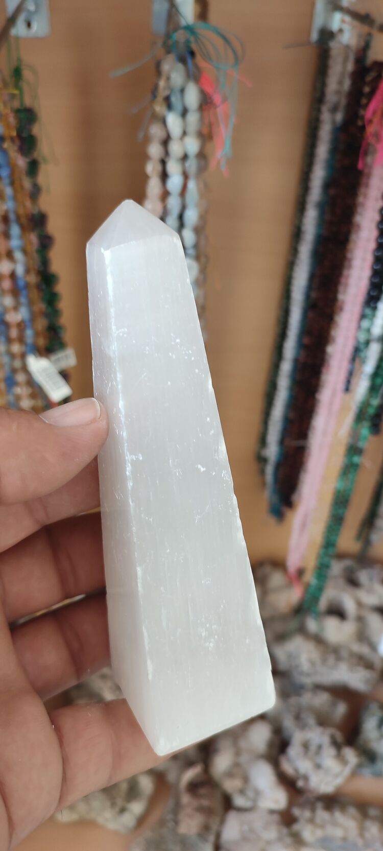 Selenit prizma Kazık 4*14.5cm