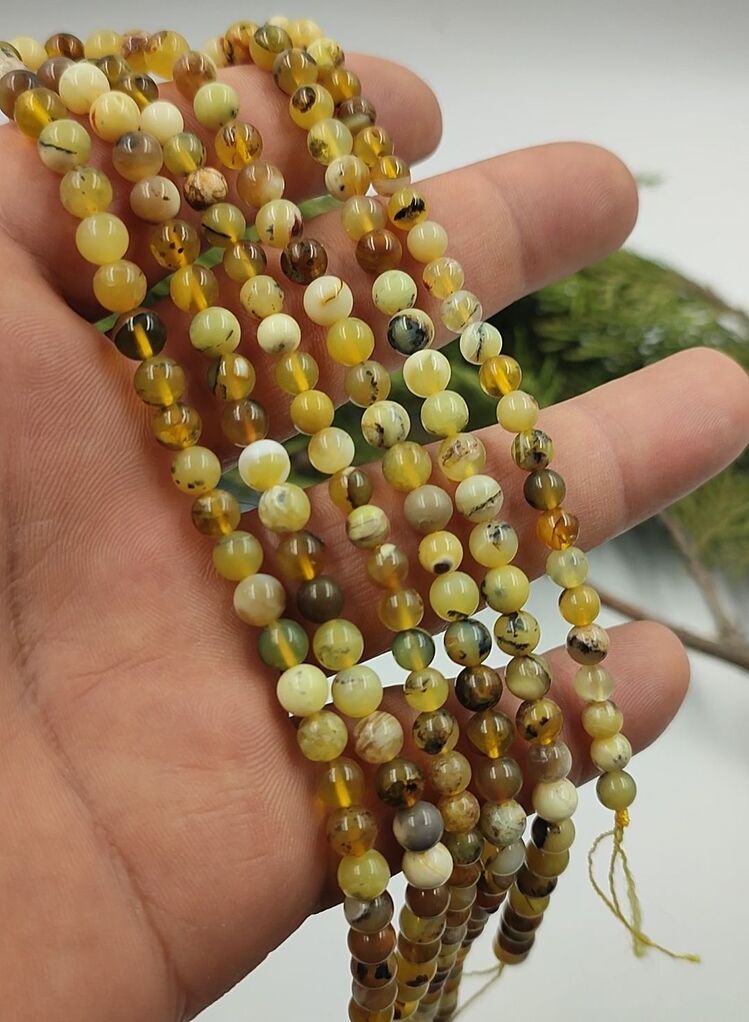 Sarı Opal Dizi 6mm