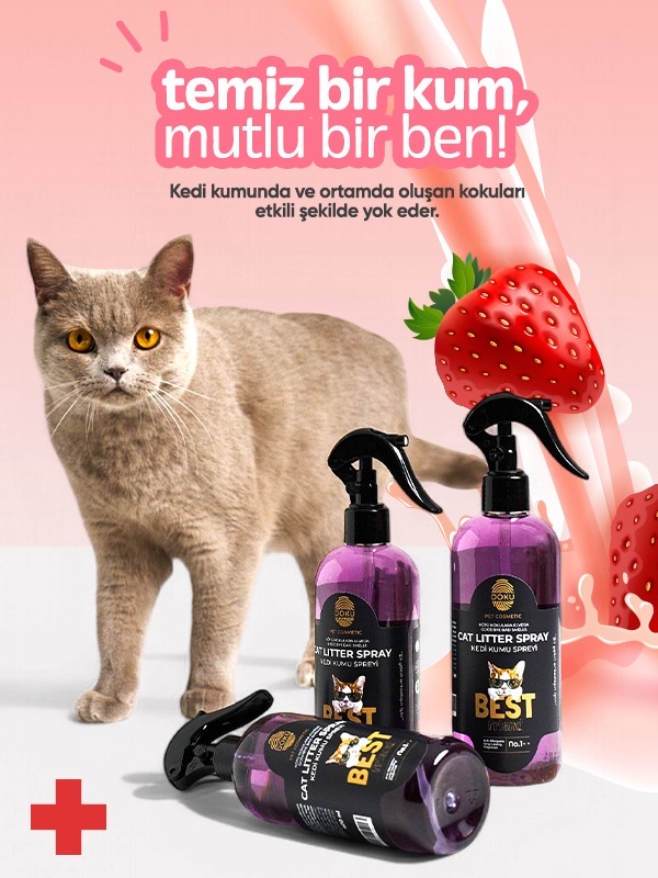 DOKU KEDİ KUMU KOKU GİDERİCİ SPREY