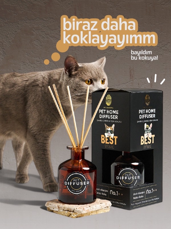 DOKU EVCİL HAYVANLI ORTAMLAR İÇİN ODA KOKUSU ANTİALERJEN