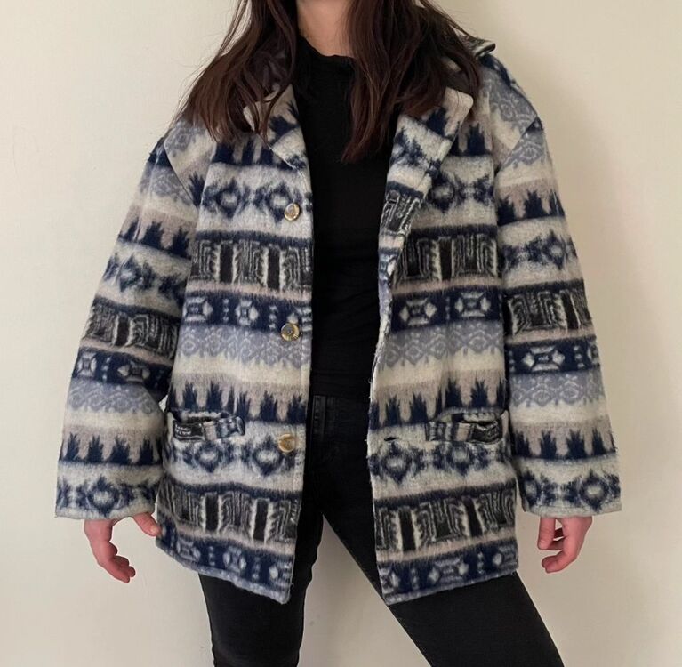 vintage unisex kaşe mont