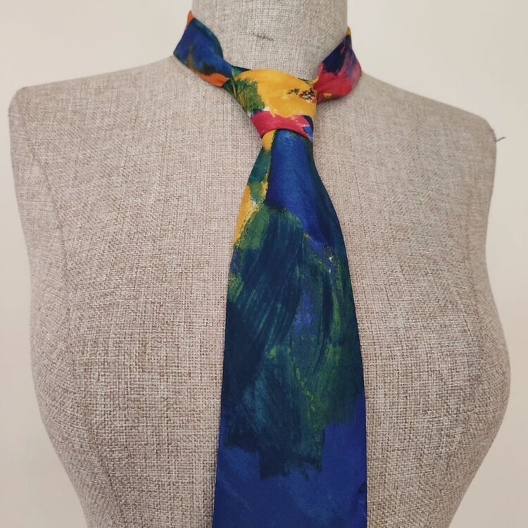 vintage unisex 90s ipek colors kravat