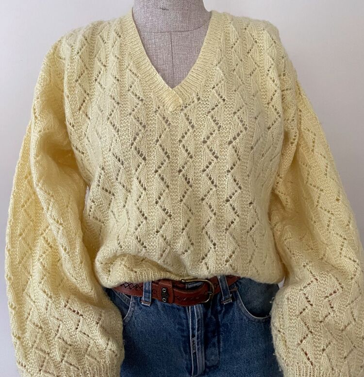 vintage 80s collection örgü kazak