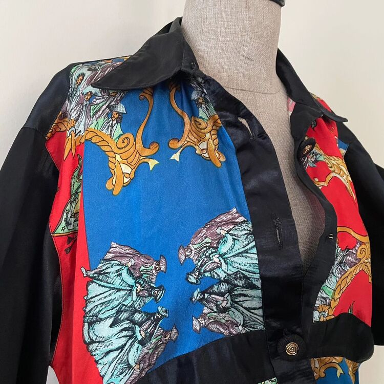 80s collection ipek saten gömlek