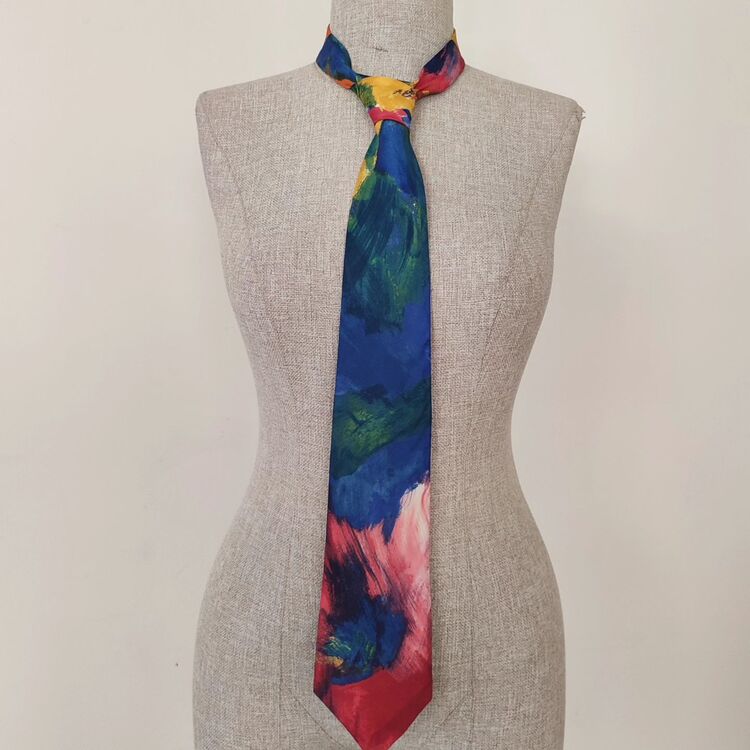 vintage unisex 90s ipek colors kravat