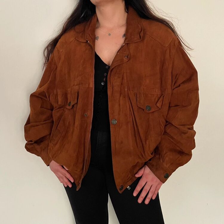 vintage orj deri unisex mont