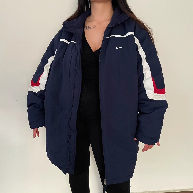 Nike vintage unisex ekstra kalın kayakçı mont