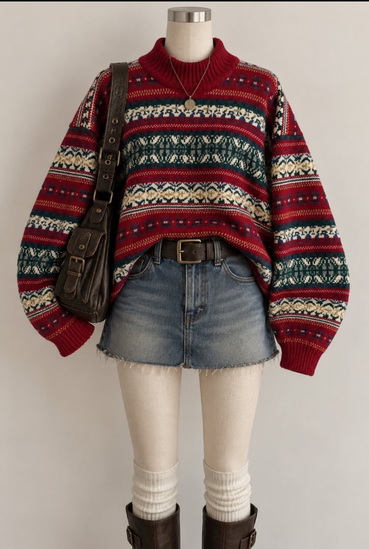 shetland vintage y2k kazak