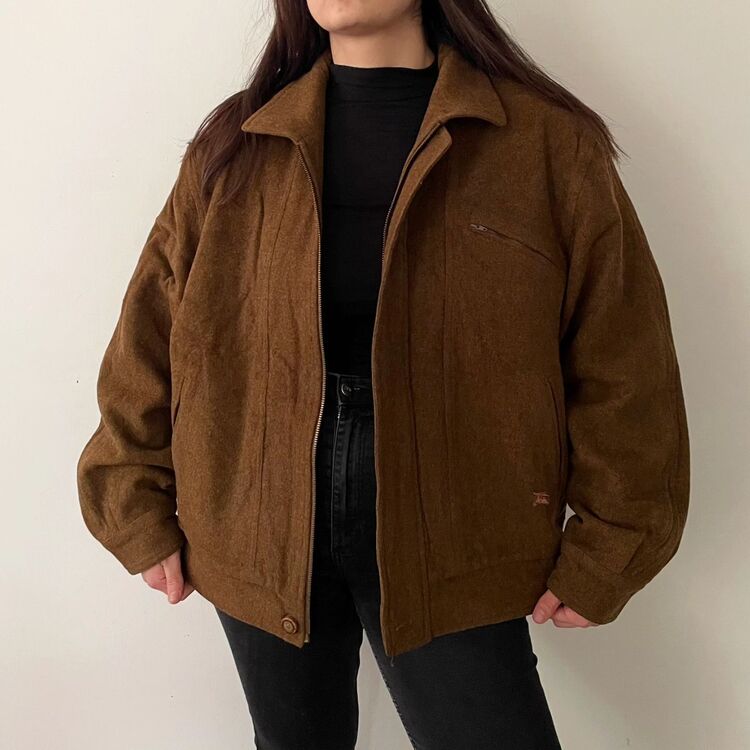 Burberrys Vintage unisex 90s kaşe mont 