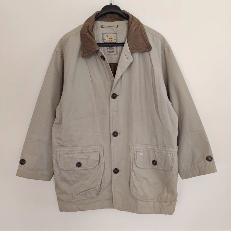 camel 90s deri detay unisex mont