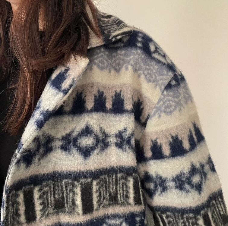 vintage unisex kaşe mont