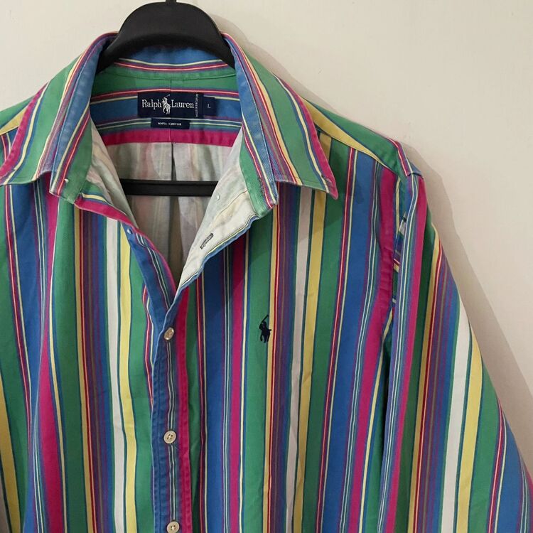 Ralph Lauren 90s unisex multi color gömlek