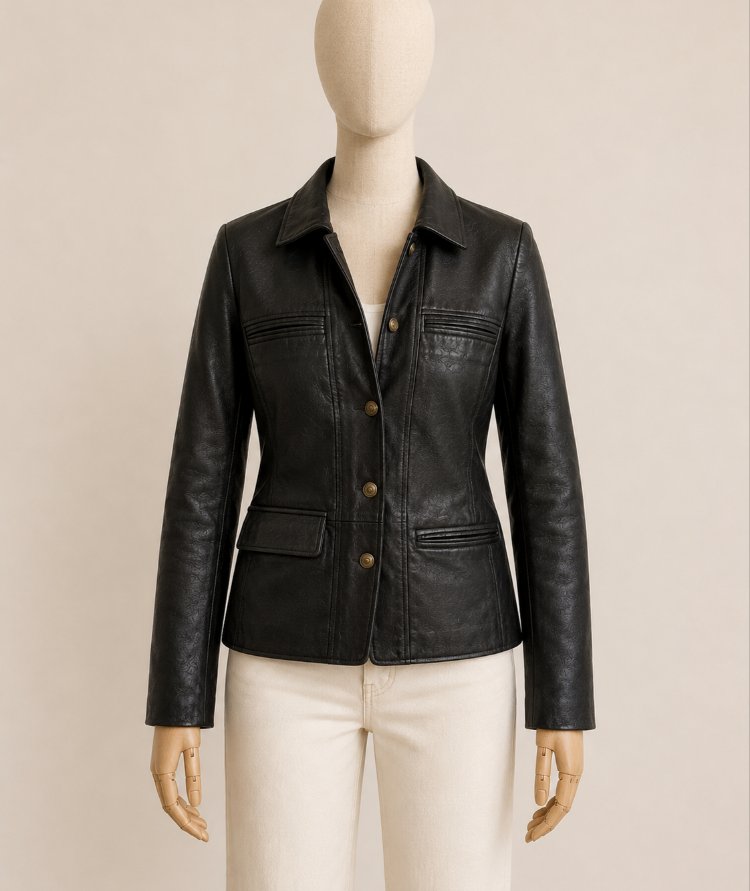 Vakko New York vintage deri jacket