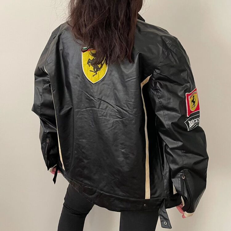 Ferrari leather racing vintage unisex