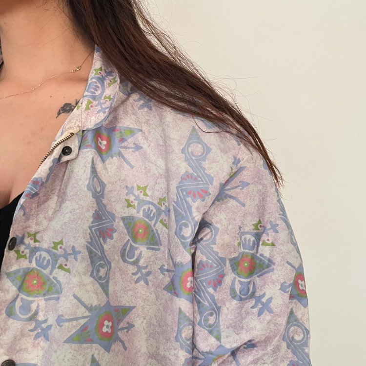 vintage unisex 90s soyut desen mont