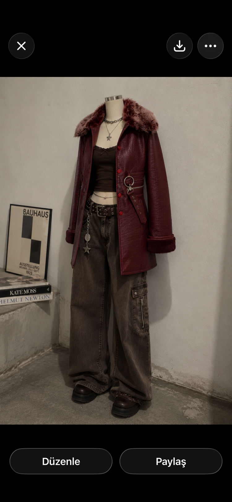 Vintage deri mont