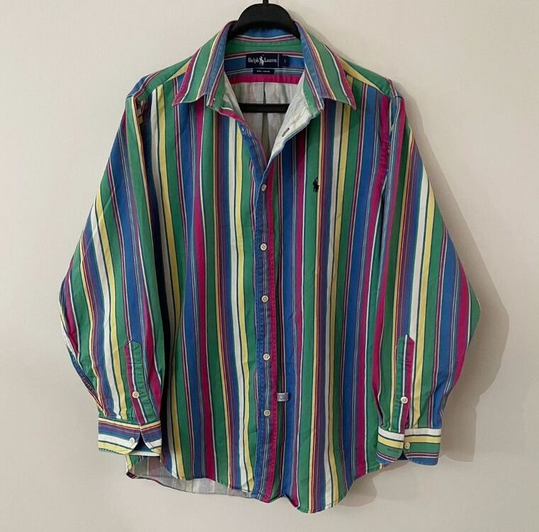 Ralph Lauren 90s unisex multi color gömlek